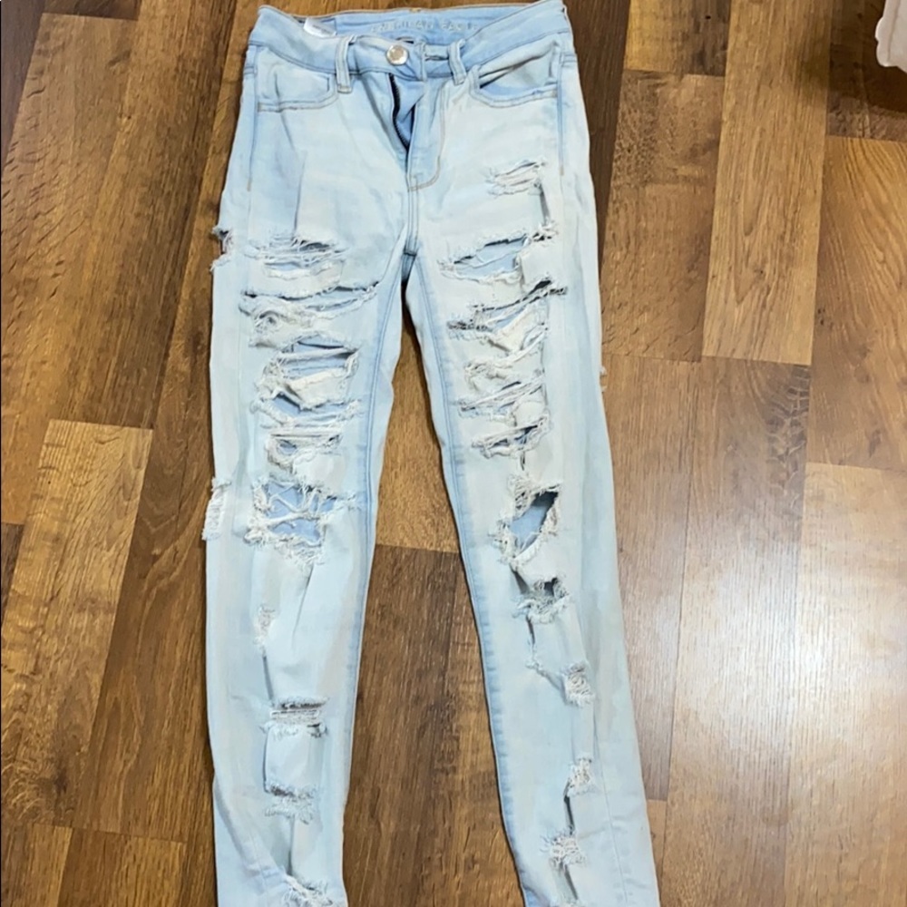 American Eagle ripped jeans
